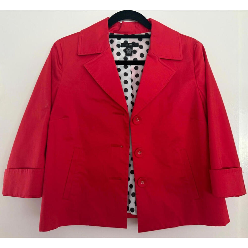 Alfani Blazer for Women Three Botton Red